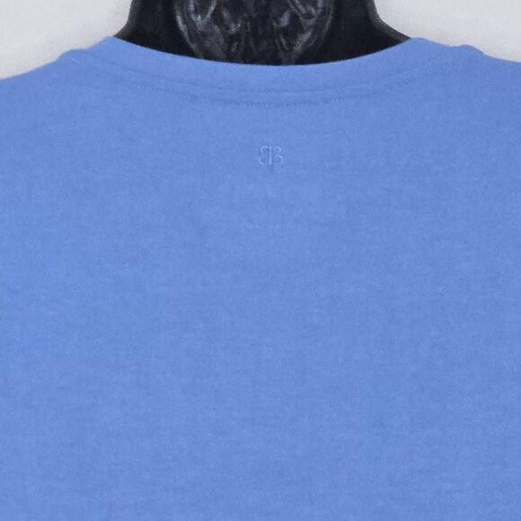 Betabrand Dress Size Large Blue Jersey Knit Twisted Knot Draped Sheath - Picture 7 of 8